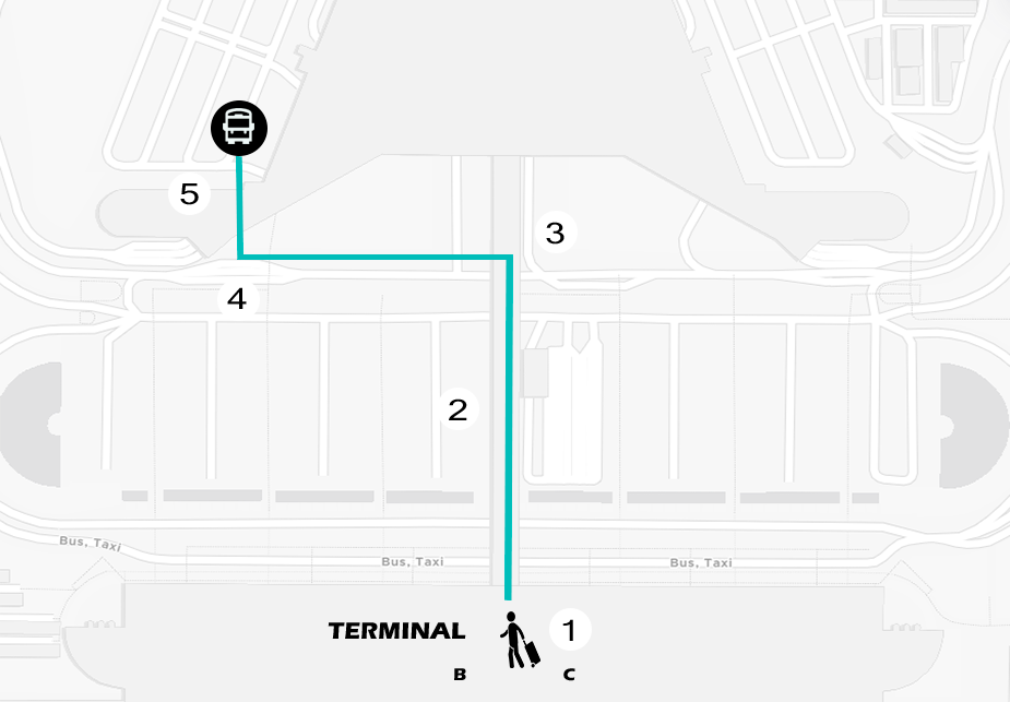 Mapa shuttle oficina Wiber rent a car Mallorca